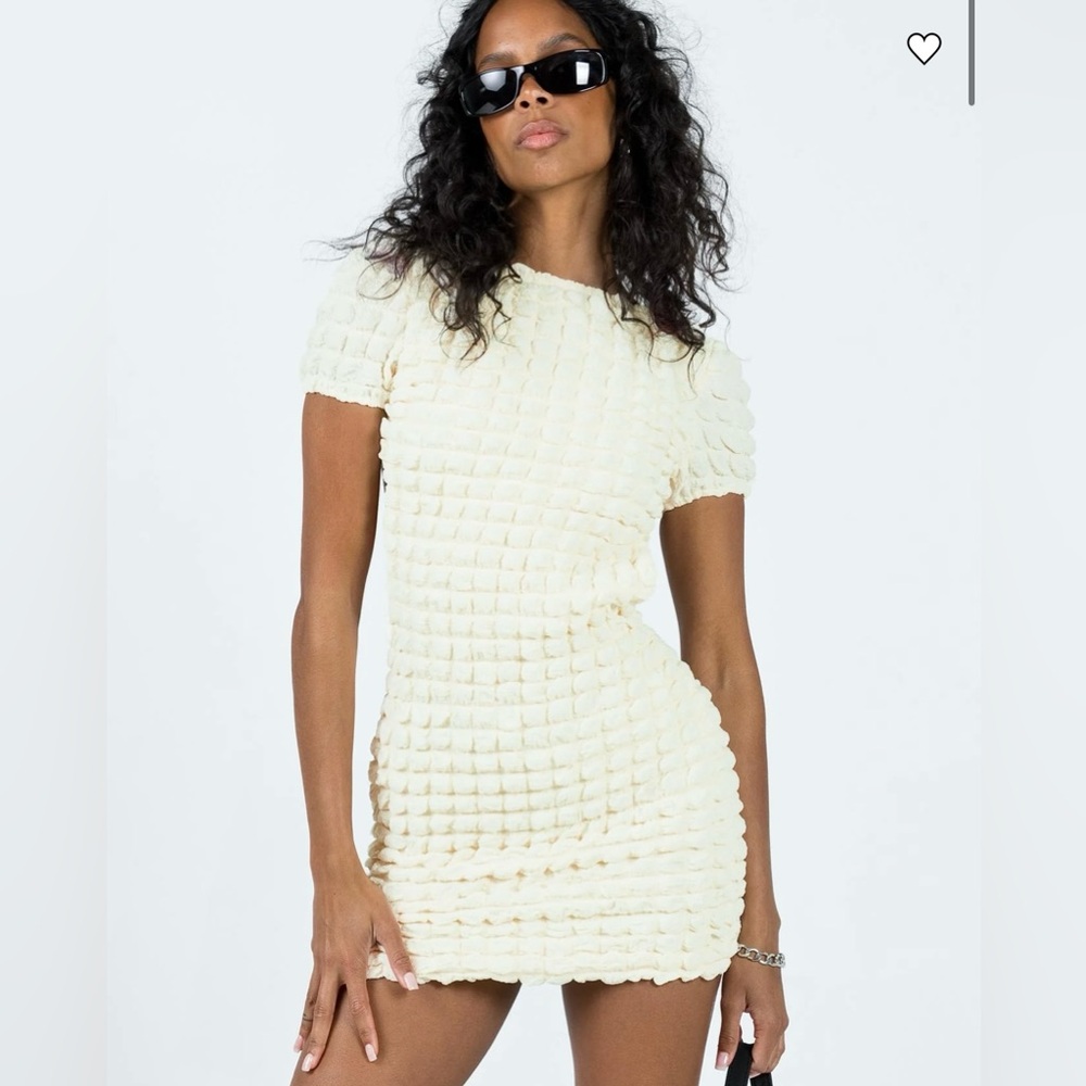 Princess Polly Tahlee Backless Mini Dress Cream
